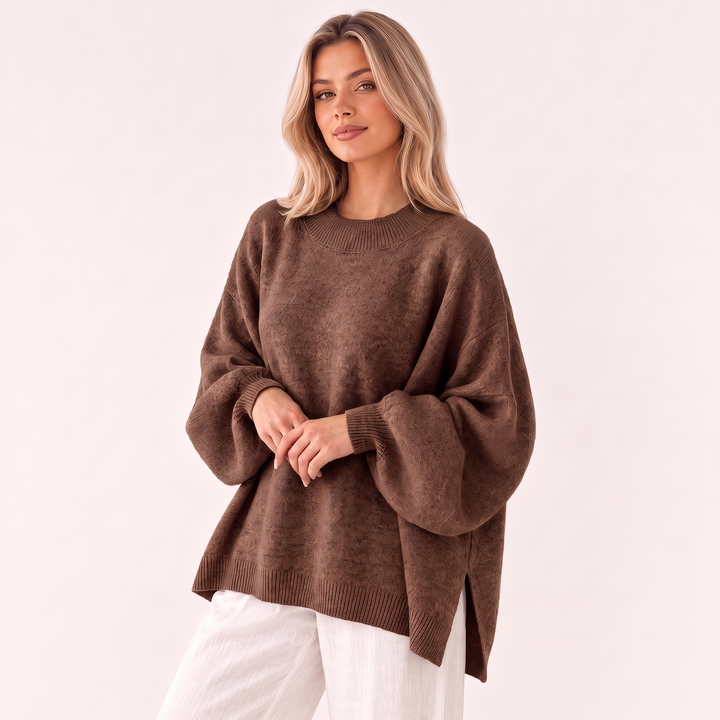 NOÉLLA Split Hem Sweater