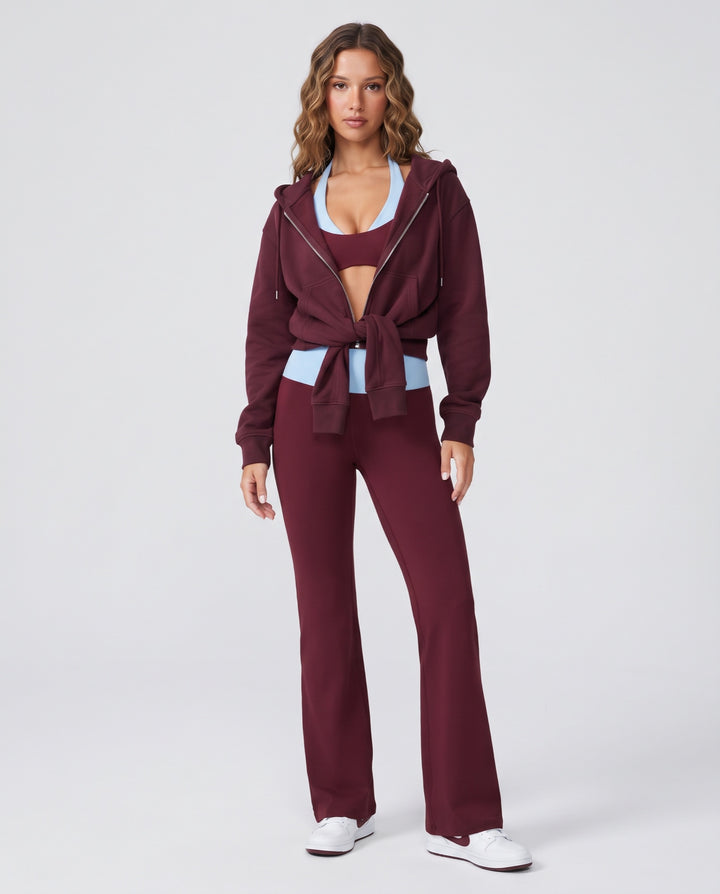 Color-Block Halter Workout Set - NOÉLLA