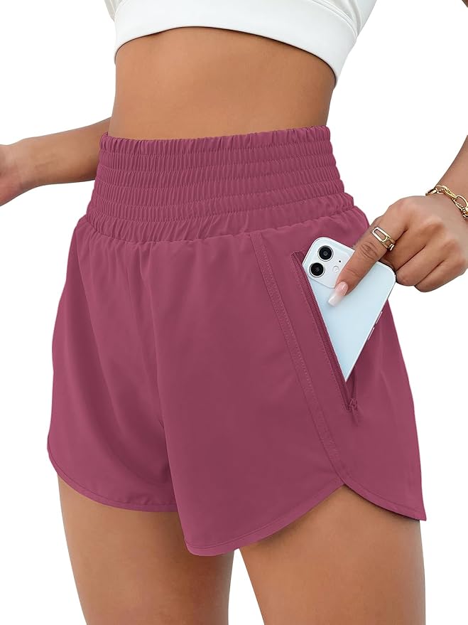 High Waisted Running Short With Pockets