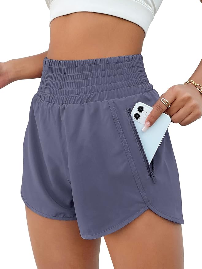 High Waisted Running Short With Pockets