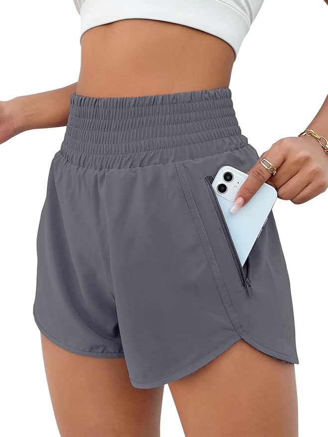 High Waisted Running Short With Pockets