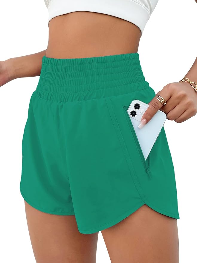 High Waisted Running Short With Pockets