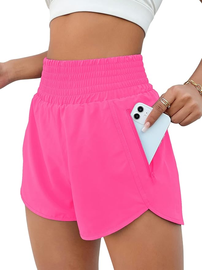 High Waisted Running Short With Pockets