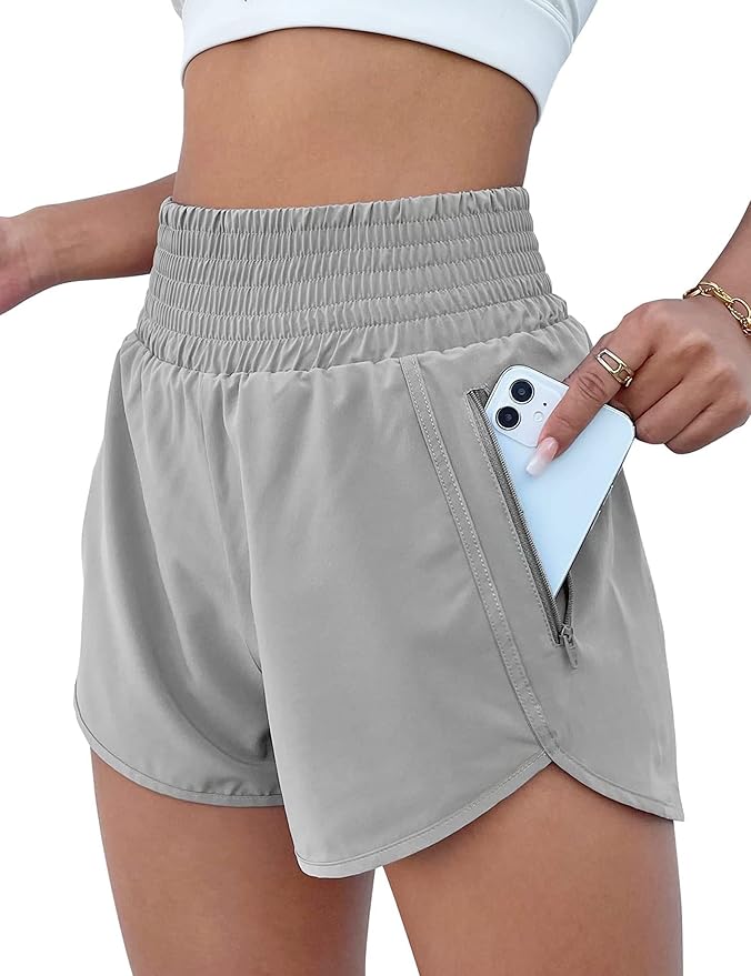High Waisted Running Short With Pockets
