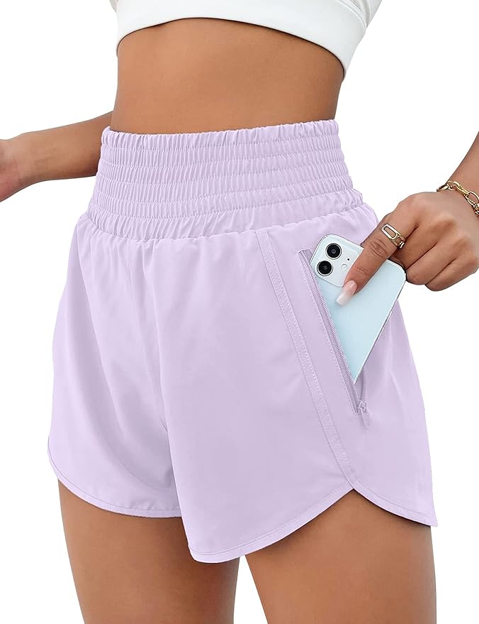 High Waisted Running Short With Pockets