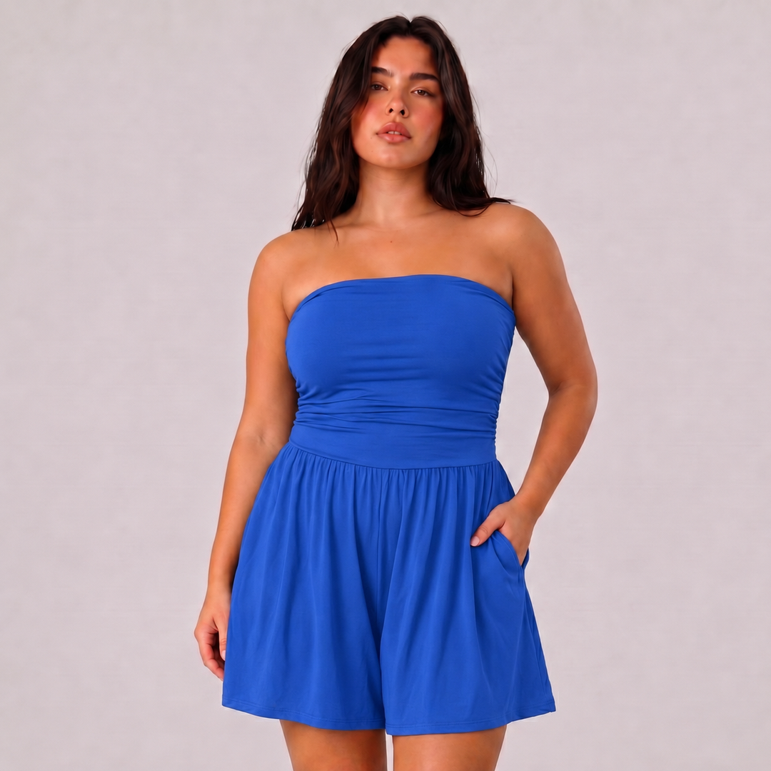 NOÉLLA Strapless Flowy Romper