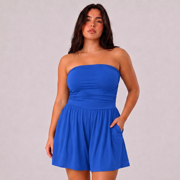 NOÉLLA Strapless Flowy Romper