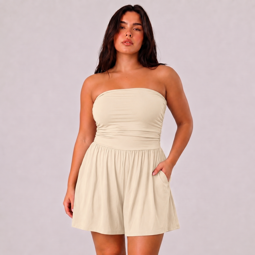 NOÉLLA Strapless Flowy Romper