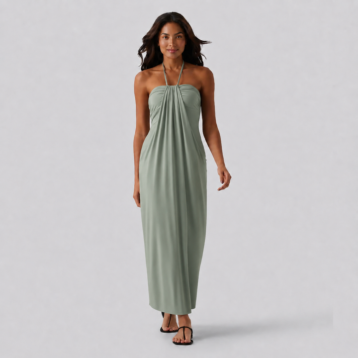 NOÉLLA Halter Maxi Dress