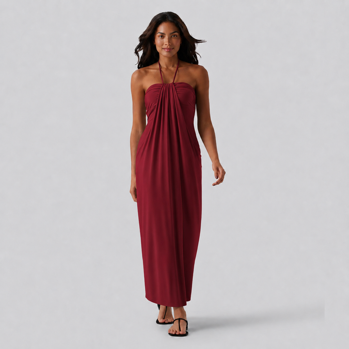NOÉLLA Halter Maxi Dress