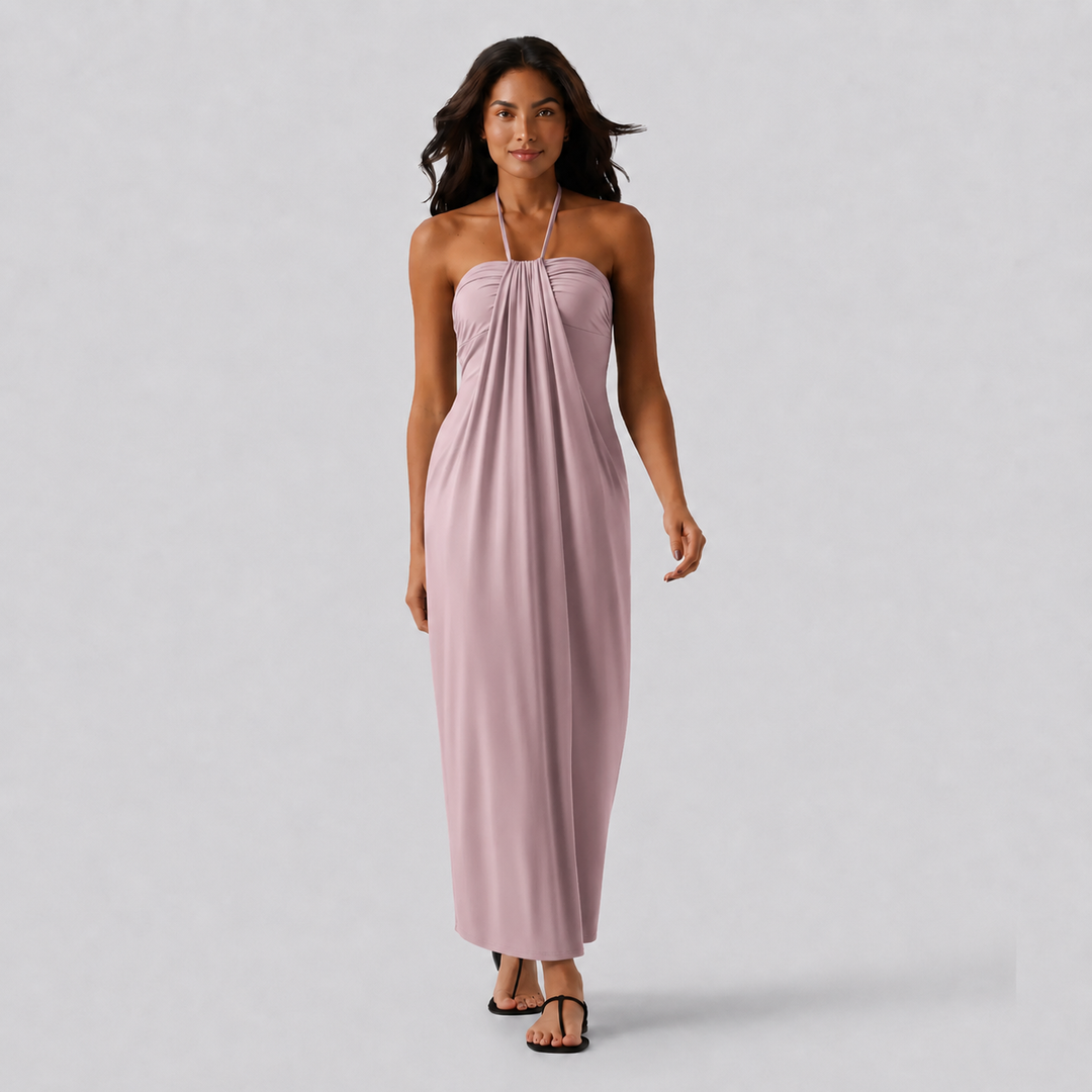 NOÉLLA Halter Maxi Dress