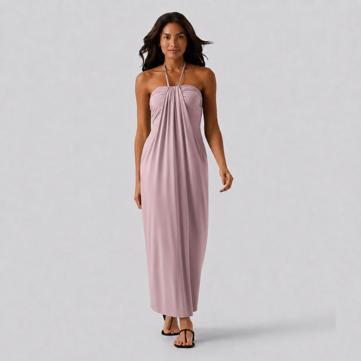 NOÉLLA Halter Maxi Dress