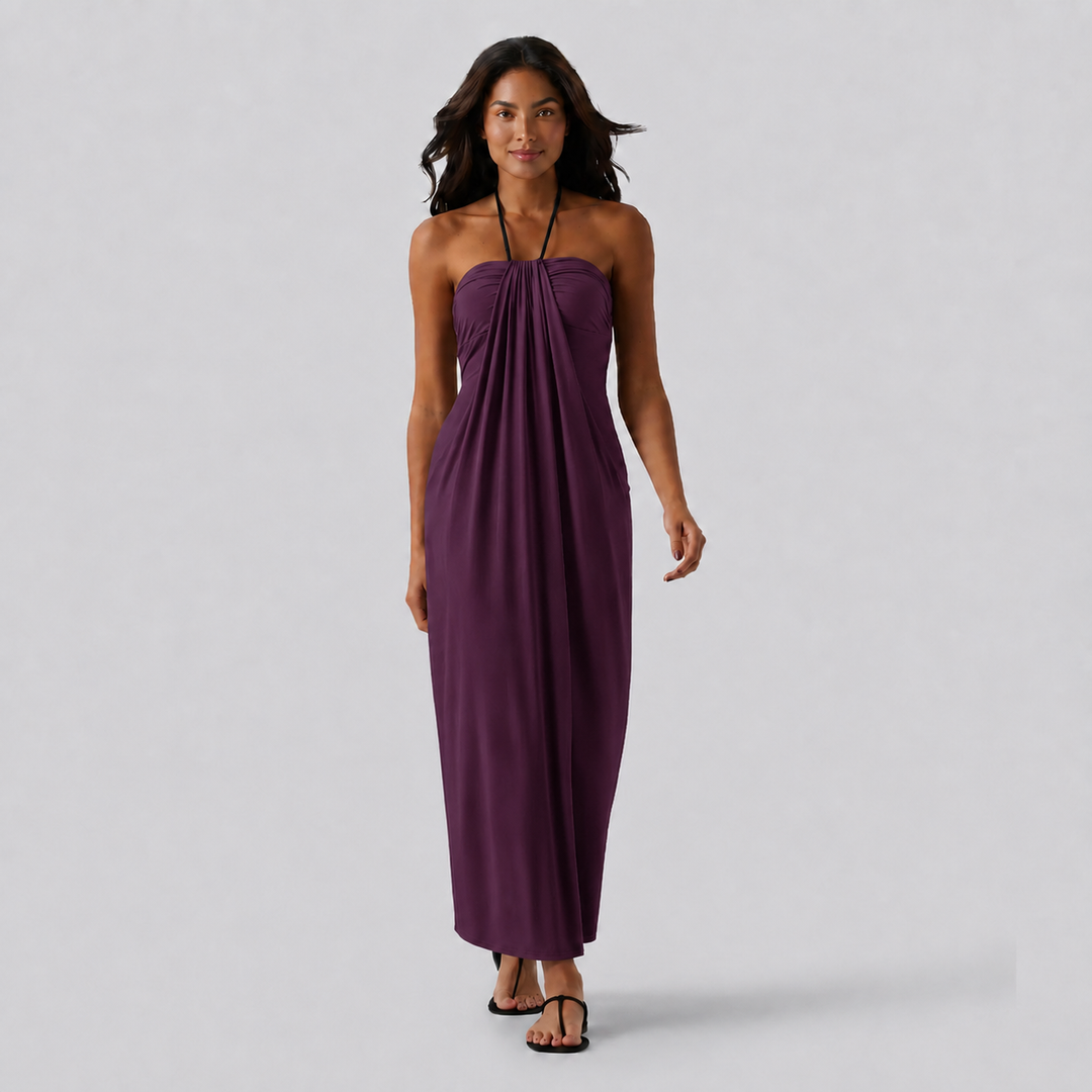 NOÉLLA Halter Maxi Dress