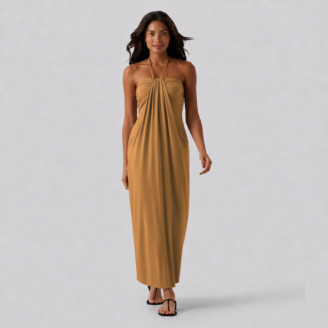 NOÉLLA Halter Maxi Dress