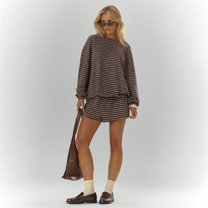 The Oversized Striped Set