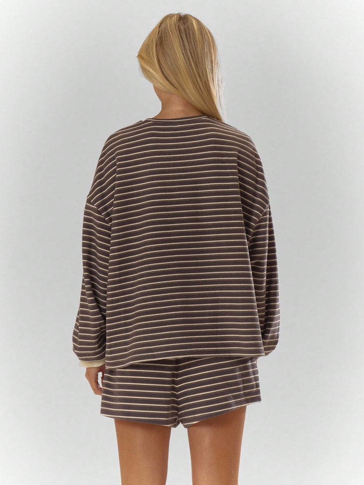 The Oversized Striped Set