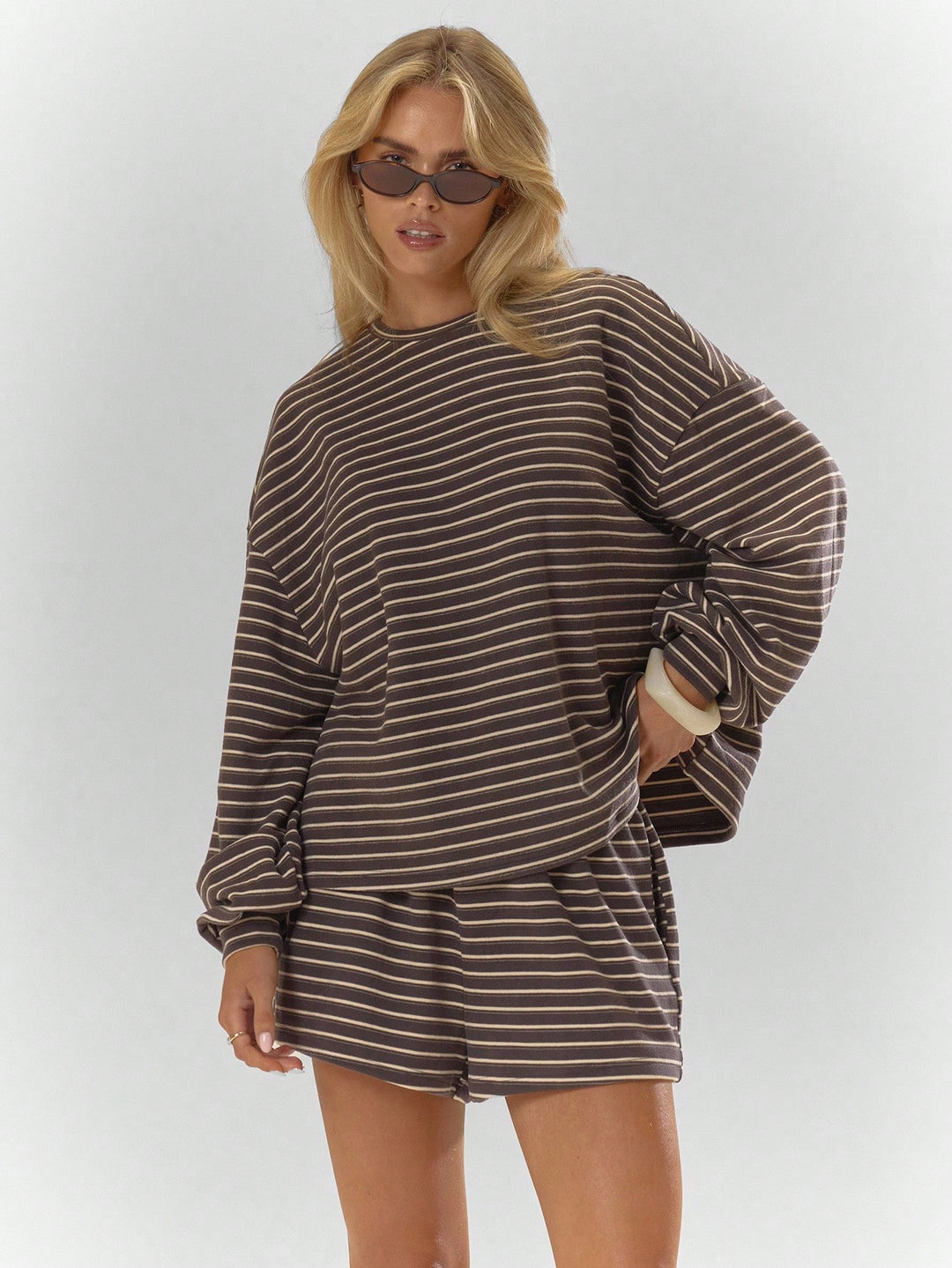 The Oversized Striped Set