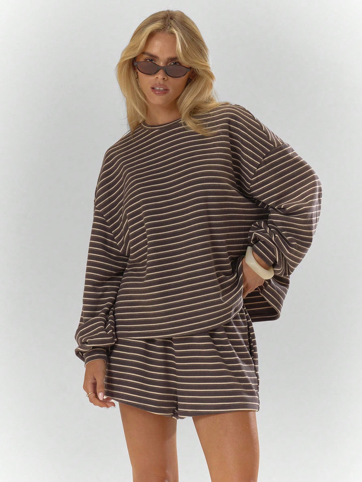 The Oversized Striped Set