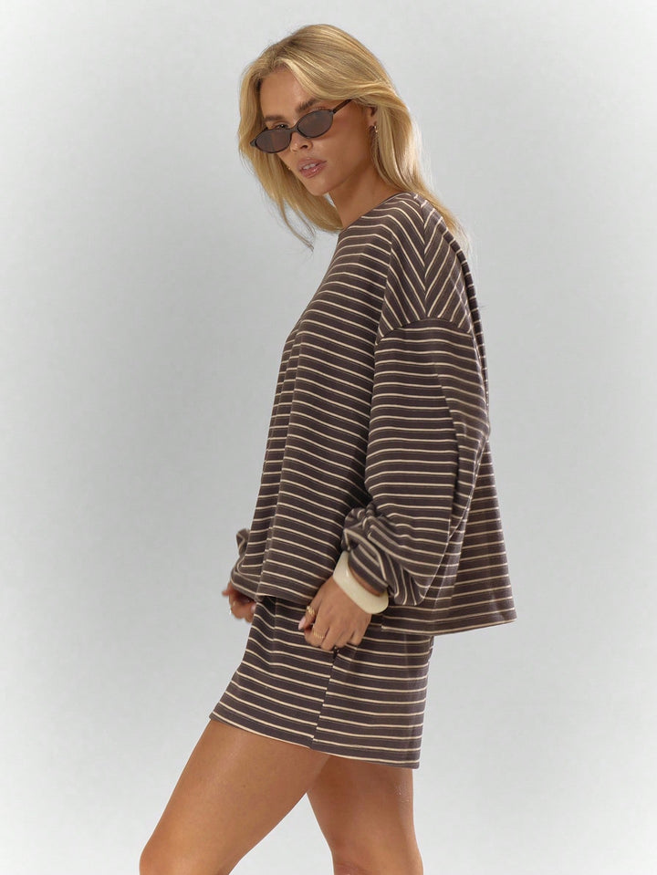 The Oversized Striped Set