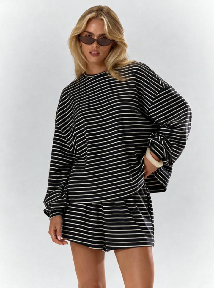 The Oversized Striped Set