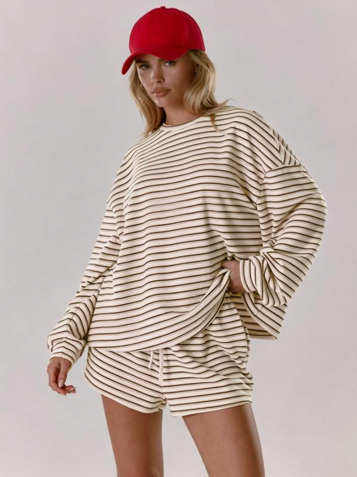 The Oversized Striped Set