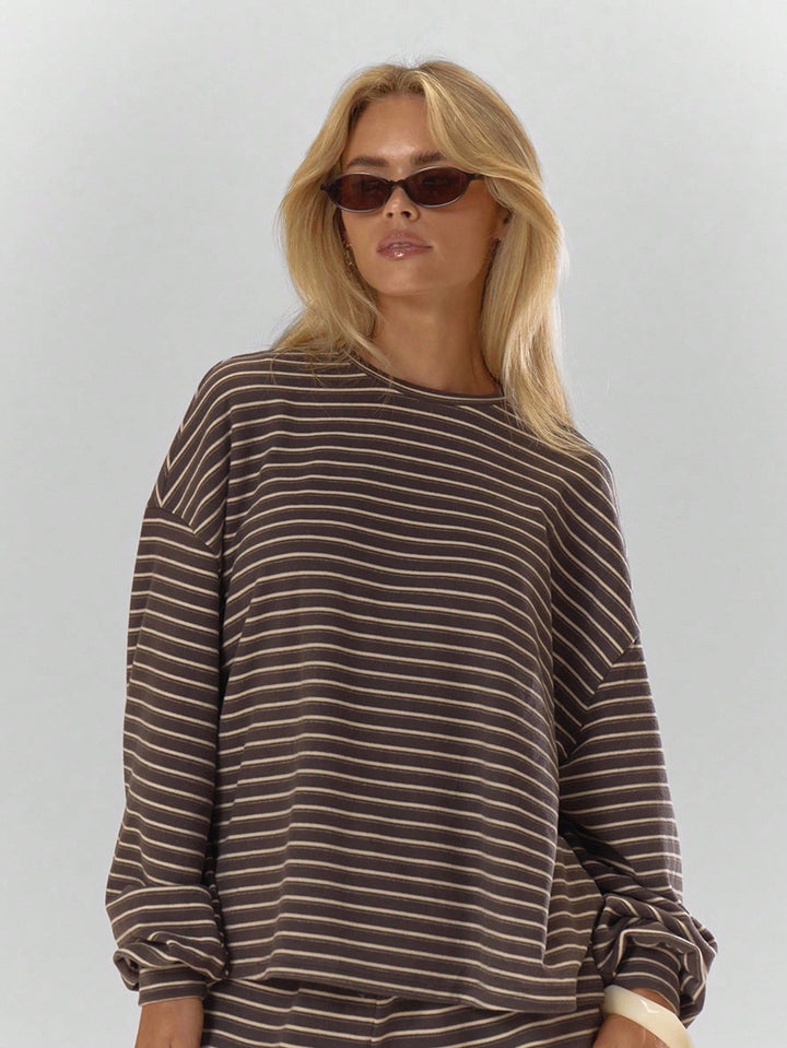 The Oversized Striped Set