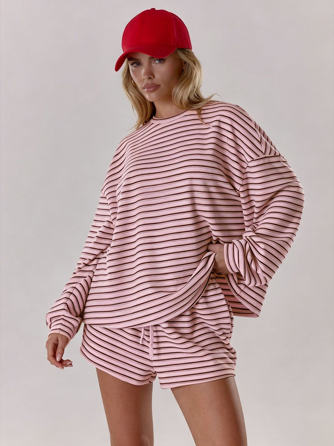 The Oversized Striped Set