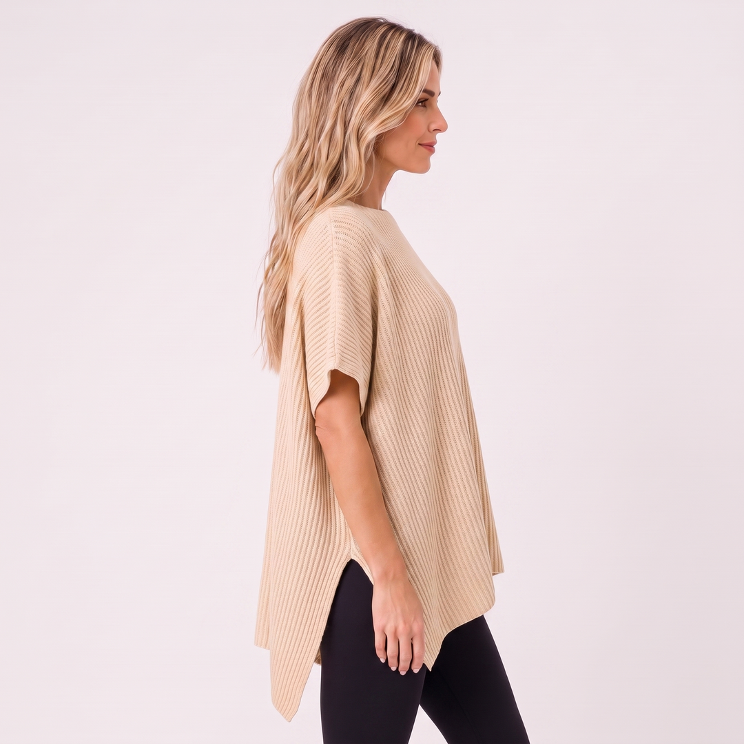 NOÉLLA Oversized Short Sleeve Sweater