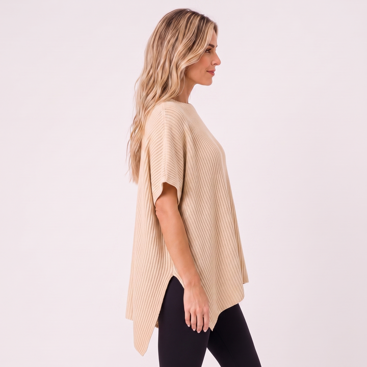 NOÉLLA Oversized Short Sleeve Sweater