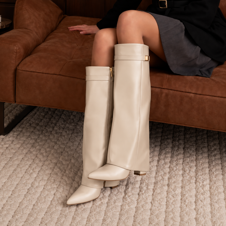NOÉLLA Slouchy Knee High Boots