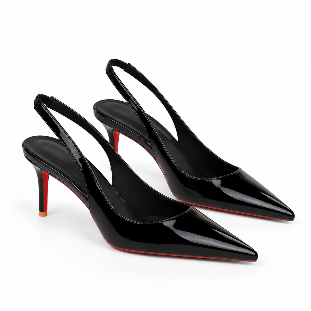 NOÉLLA Pointed Toe Slip-On Heels