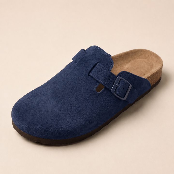 NOÉLLA Genuine Suede Clogs