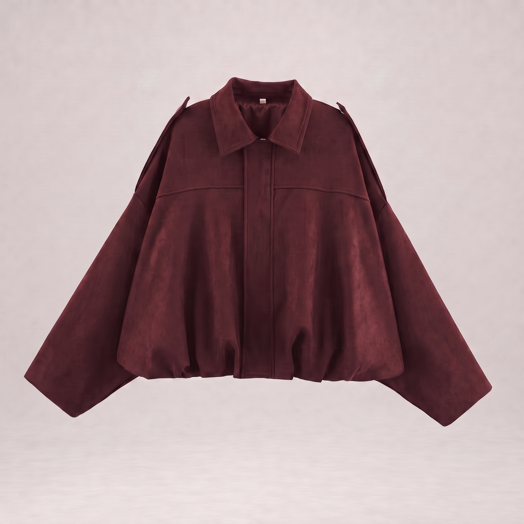 NOÉLLA Suede Bomber Jacket