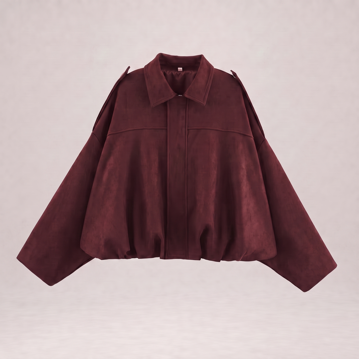 NOÉLLA Suede Bomber Jacket