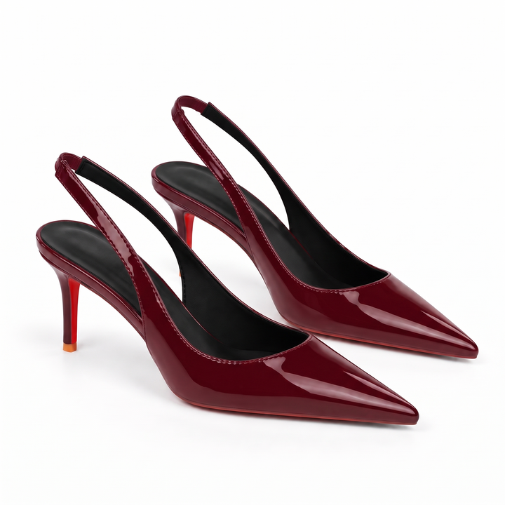 NOÉLLA Pointed Toe Slip-On Heels