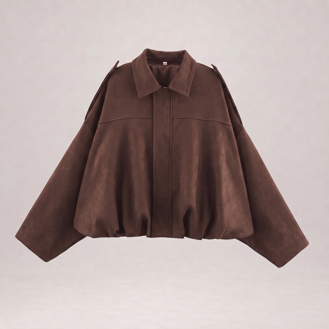 NOÉLLA Suede Bomber Jacket
