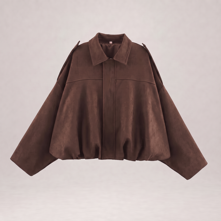 NOÉLLA Suede Bomber Jacket