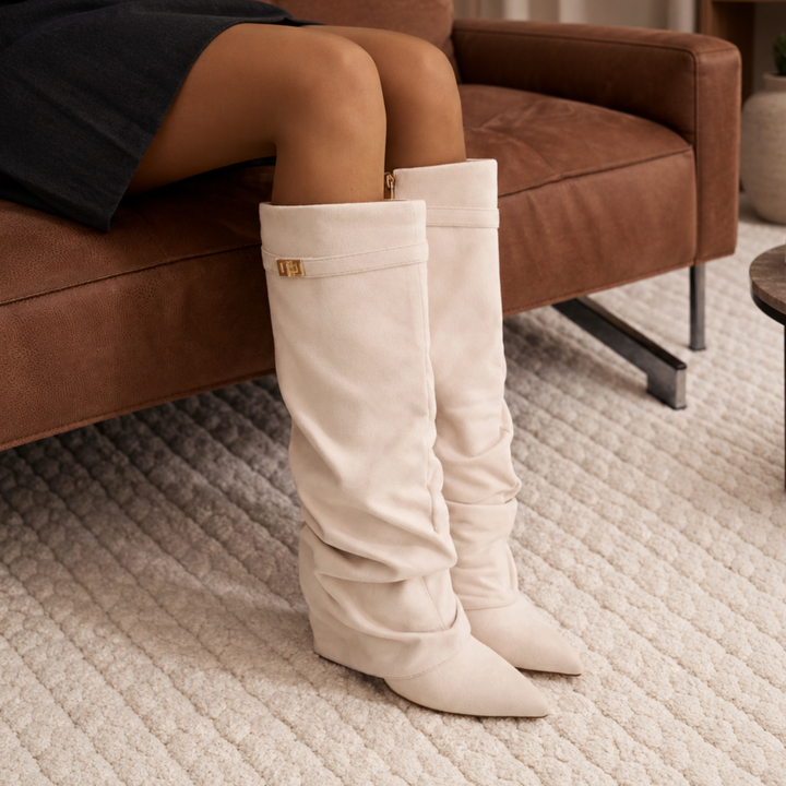NOÉLLA Slouchy Knee High Boots