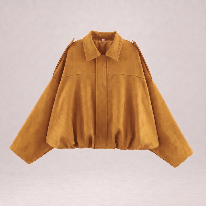 NOÉLLA Suede Bomber Jacket