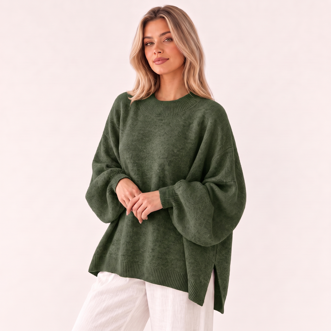 NOÉLLA Split Hem Sweater