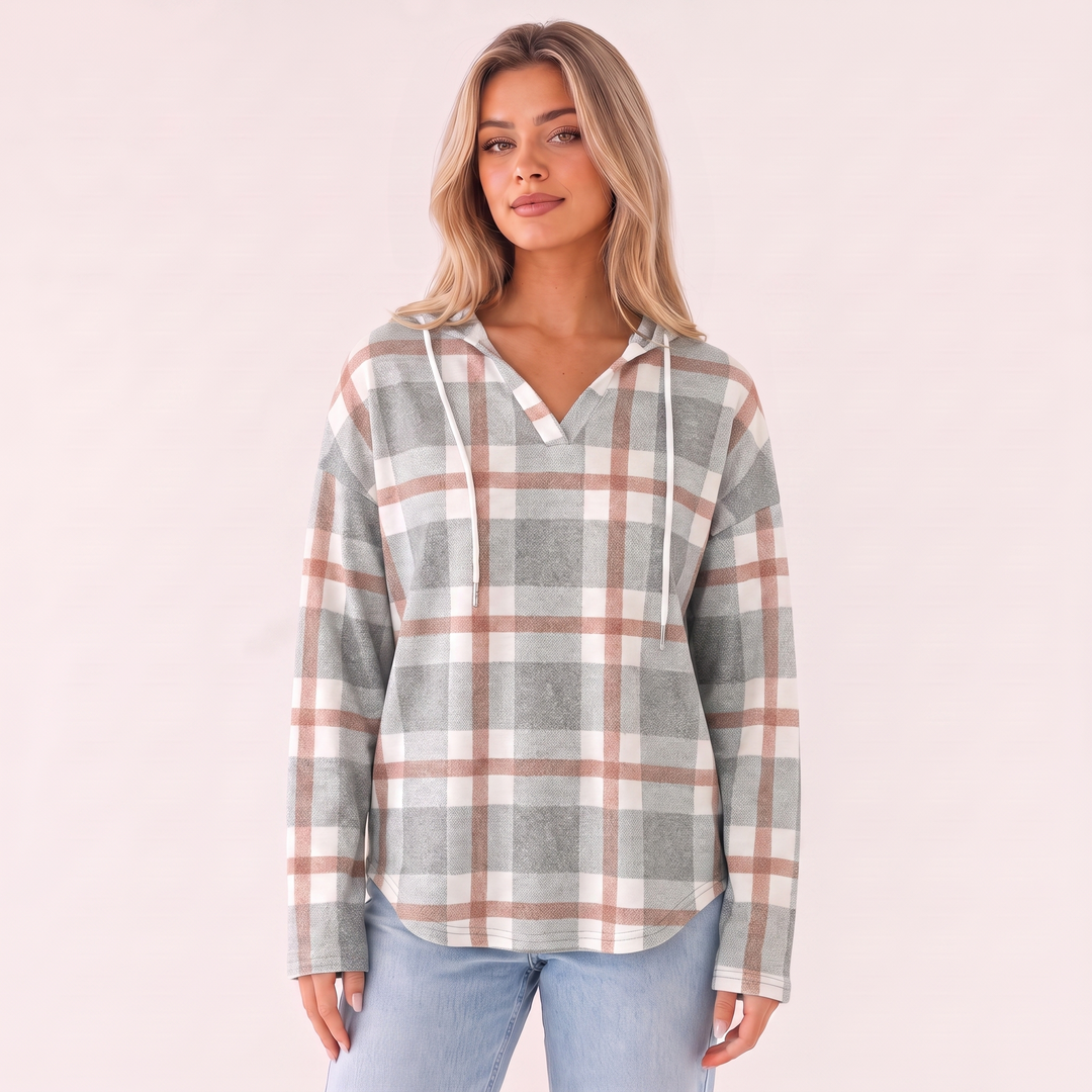NOÉLLA Flannel Hoodie