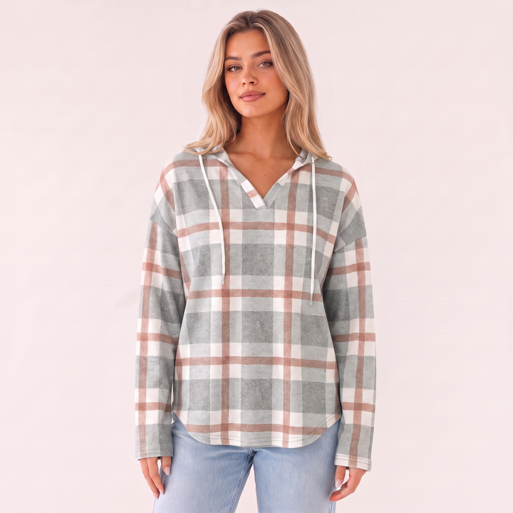 NOÉLLA Flannel Hoodie