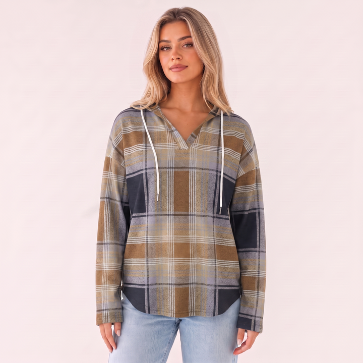 NOÉLLA Flannel Hoodie