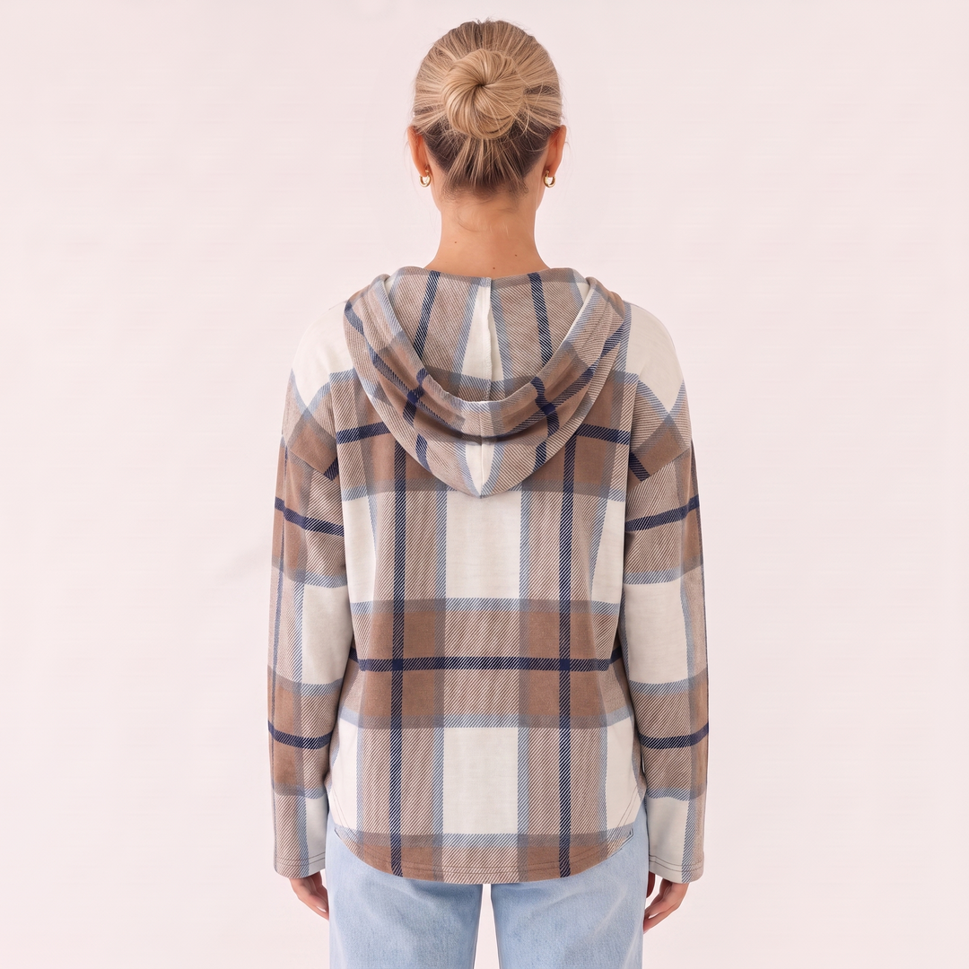NOÉLLA Flannel Hoodie