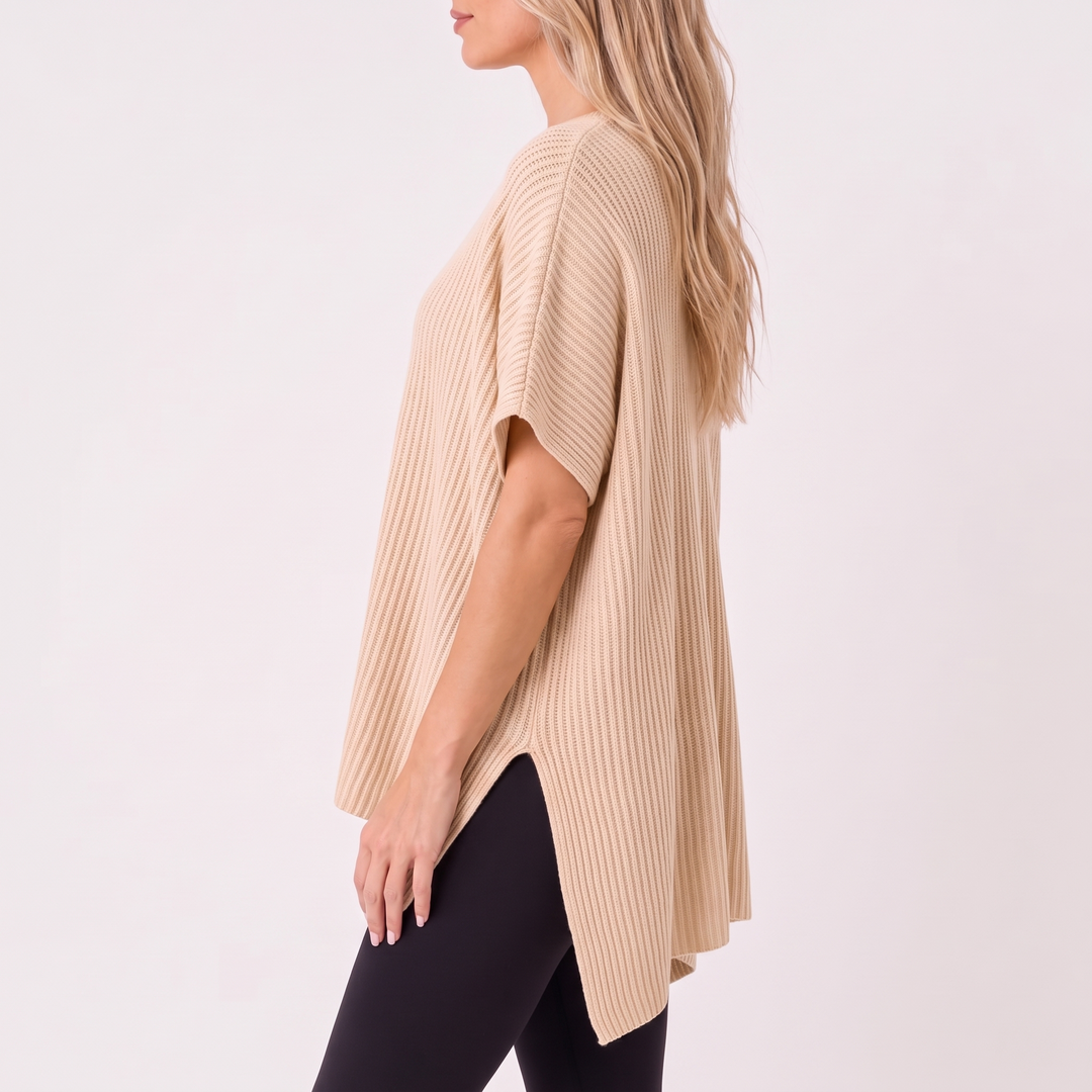 NOÉLLA Oversized Short Sleeve Sweater - NOÉLLA