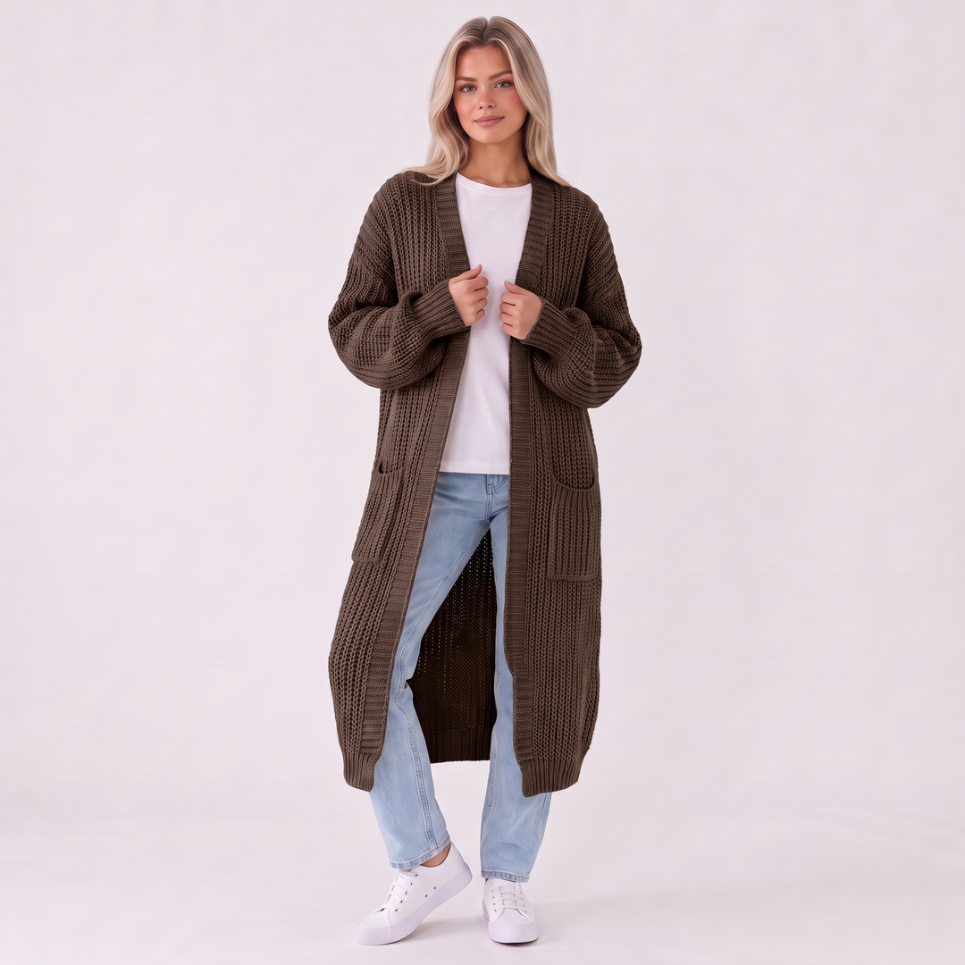 NOÉLLA Soft Knit Long Cardigan