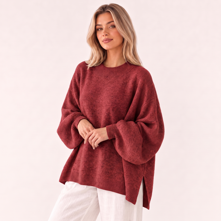 NOÉLLA Split Hem Sweater