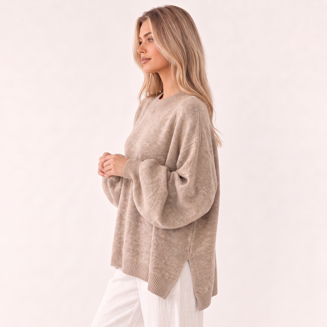NOÉLLA Split Hem Sweater