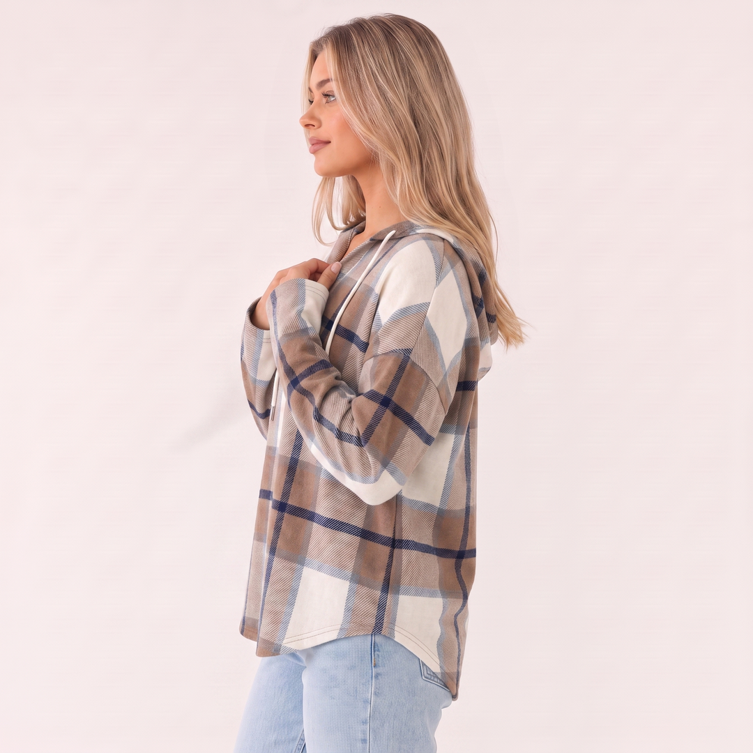 NOÉLLA Flannel Hoodie