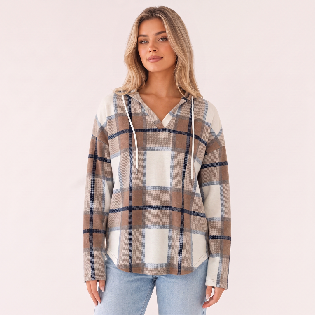 NOÉLLA Flannel Hoodie